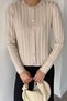 Women's Button Detailed Knitwear Cardigan (Fits M-L-Xl) - 2