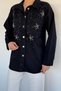 Double Pocket Stoned Denim Jean Jacket