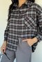 Gülseli Women's Plaid Patterned Loose Shirt