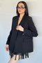 Perry Women's Double-Breasted Collared Lined Linen Jacket - 2