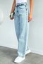Women's High Waist City Style Washed Jean Denim Pants - 3