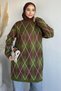 Gülseli Patterned Glittery Hijab Knitwear Tunic - 3