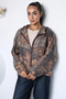 Perry women's lined hooded ethnic patterned seasonal jacket - 3