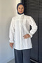 Lace Collared Hijab Shirt - 4