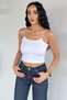 Women's Rubber Strap Stoned Crop Top Blouse