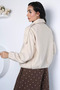 Perry Women's Front Snap Button Collar Seasonal Jacket with Elastic Cuffs - 5