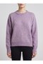Women's Purple Color Crew Neck Sweater Sweater