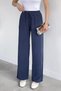 Women's Elastic Waist High Waist Palazzo Pants - 2