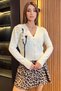 Women's Floral Detailed Knitwear Cardigan - 2