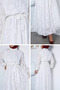 Polo Collar Elastic Waist Belt Detailed Hijab Dress - 4
