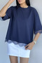 Gülseli Women's Crew Neck Lace Detailed T-Shirt - 6