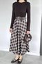 Women's Plaid Belted Dress - 3