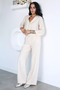 Crop Shirt Pants Double Set