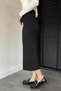 Women's Lycra Slit Detailed Midi Length Pencil Skirt - 3