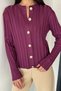 Women's Button Detailed Knitwear Cardigan (Fits M-L-Xl) - 6