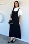 Women's T-Shirt Combination Gilet Dress - 2