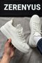 Zrc2423 Daily Comfortable Knitwear Men's Sports Shoes White