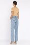 Stone Detailed High Waist Wide Leg Women's Jean Denim Trousers - 3
