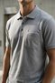 Polo Collar T-Shirt with Front Button Pockets