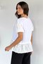 Gülseli Women's V-Neck Laced T-Shirt - 4