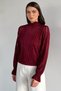 Women's Mock Neck Sparkle Blouse