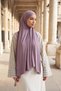 Boynu Kapatan Ninja Boneli Practical Combed Cotton Shawl, Ps-59, Lilac - 2