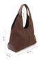 Women's Brown Suede Brown Shoulder Bag - 3
