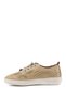 Women's Nude Lace-Up Genuine Leather Comfort Shoes - 5