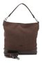 Women's Brown Suede Brown Long Strap Hand and Shoulder Bag