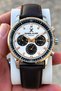 Exclusive Functions Active Coffee Leather Cord Steel Case Men Wrist Watch 3 Atm Sddk066 - 3