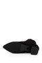Women's Black Suede Zippered Pointed Toe Genuine Leather Boots - 6