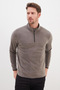 Half Zippered Stand Collar Fleece Sweatshirt - 2