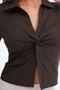 Shirt with Gathered Front and Tie G18582 - 3