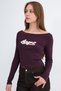 Text Embroidered Long Sleeve T-Shirt B1970 - 5