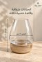 Glass vase with wooden base - 2