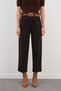 Patterned Belted Carrot Cut Trousers - 6