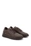 Women's Brown Lace-Up Genuine Leather Comfort Shoes - 3