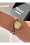 Steel Strap Minimal Case 2 Year Warranty 3 Atm Waterproof Women's Wristwatch + Bracelet Gift - 5