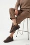 Women's Brown Lace-Up Genuine Leather Comfort Shoes - 4