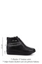 Women's Black Zippered Genuine Leather Boots Special for Bone Protrusion - 3