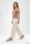 Women's Nude Lace-Up Genuine Leather Comfort Shoes - 4