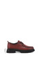 Women's Burgundy Antique Lace-Up Genuine Leather Comfort Shoes - 3
