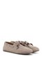 Women's Sand Suede Lace-Up Genuine Leather Comfort Shoes - 3