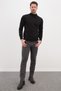Basic High Neck Regular Fit Knit Sweater - 3