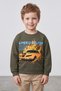 Car Printed Boy's Sweatshirt - 2
