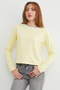 3 Thread Ribbed Sweatshirt with Ribbed Neckline - 3