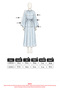 Reglan Sleeve Striped Dress Y0168 - Green - 6