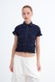 Gipe Detailed Short Sleeve Shirt G19666 - 2