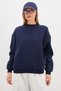 3 Yarn Basic Crew Neck Oversize Sweatshirt - 7