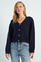 Buttoned V-Neck Knitwear Cardigan - 2